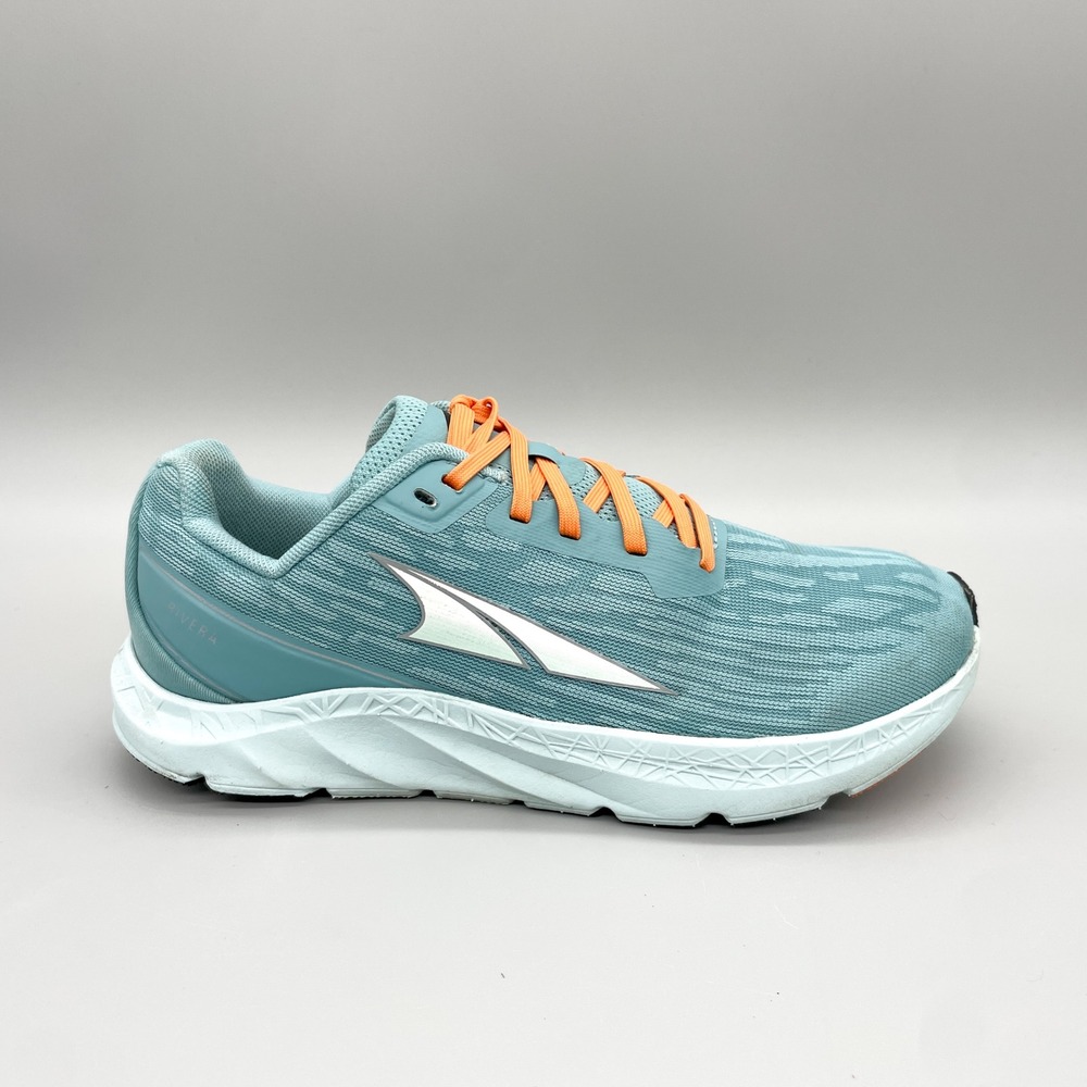 Altra Rivera Womens 7 Teal Blue Orange Running Shoes Sneaker Shoes Gym Training